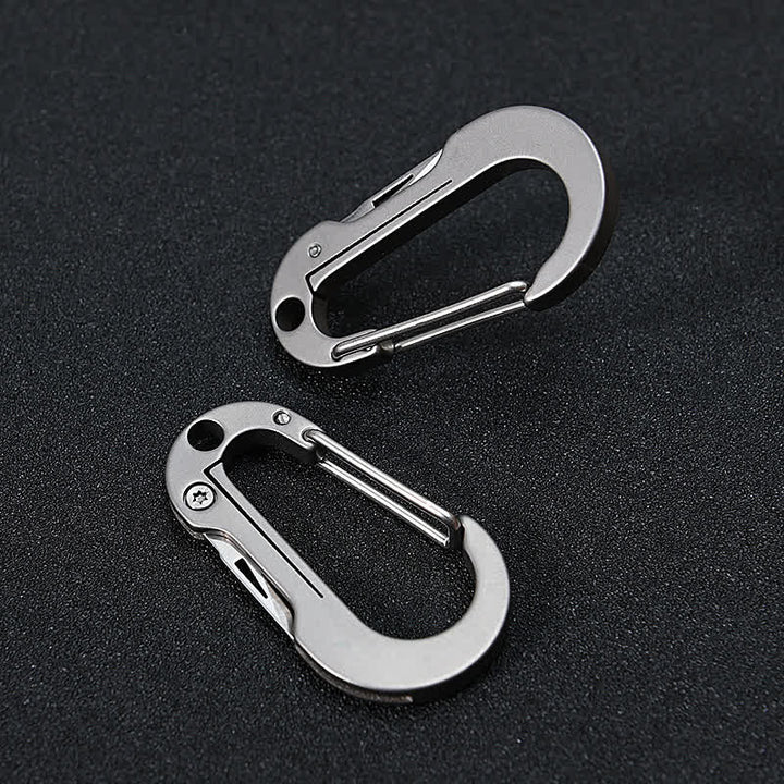Folding Knife Pocket Cutter Carabiner Keychain - image 14