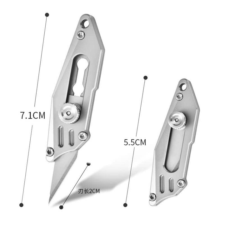 Push Pocket Knife Portable Unboxing Cutter Keychain - image 8
