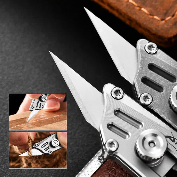Push Pocket Knife Portable Unboxing Cutter Keychain - image 1