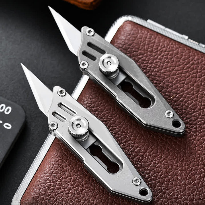 Push Pocket Knife Portable Unboxing Cutter Keychain - image 3