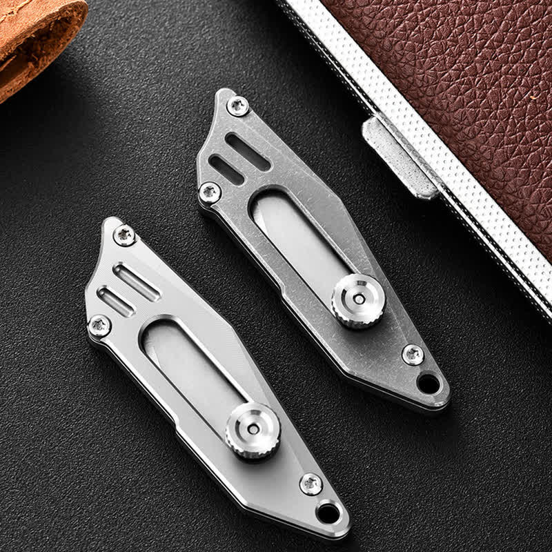Push Pocket Knife Portable Unboxing Cutter Keychain - image 4