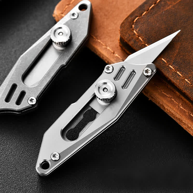 Push Pocket Knife Portable Unboxing Cutter Keychain - image 6