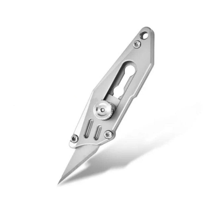 Push Pocket Knife Portable Unboxing Cutter Keychain - Sand blasting - image 2