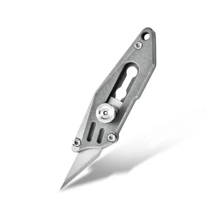 Push Pocket Knife Portable Unboxing Cutter Keychain - Stone washing - image 9