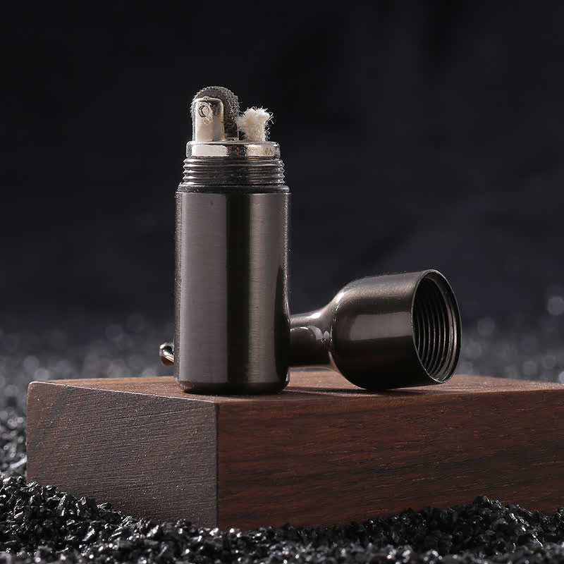 Mini Beer Bottle Shape Refillable Kerosene Lighter - image 1