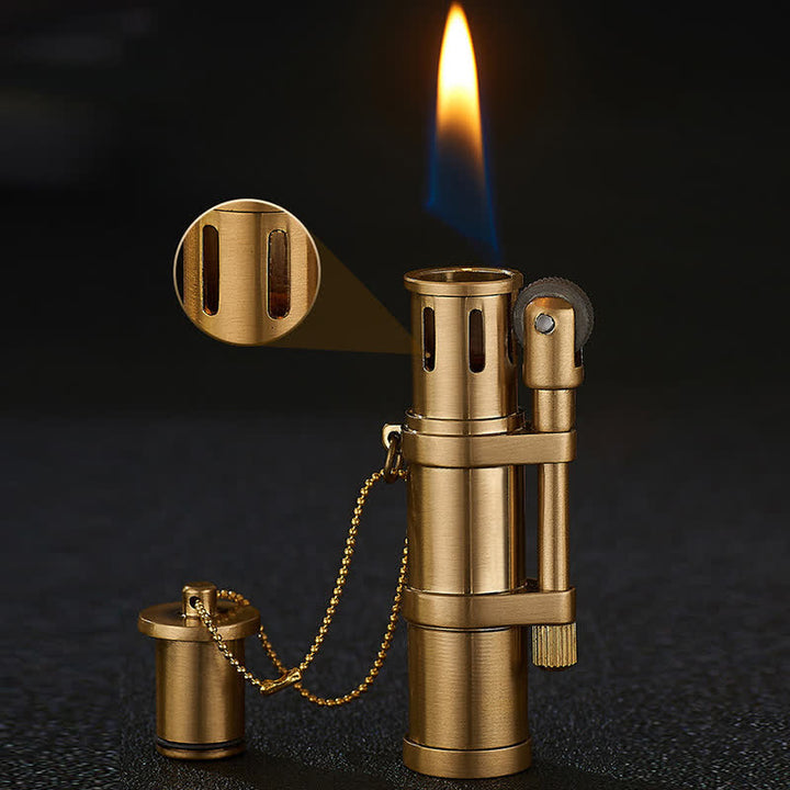 Novelty Bamboo Shape Refillable Kerosene Lighter - image 3