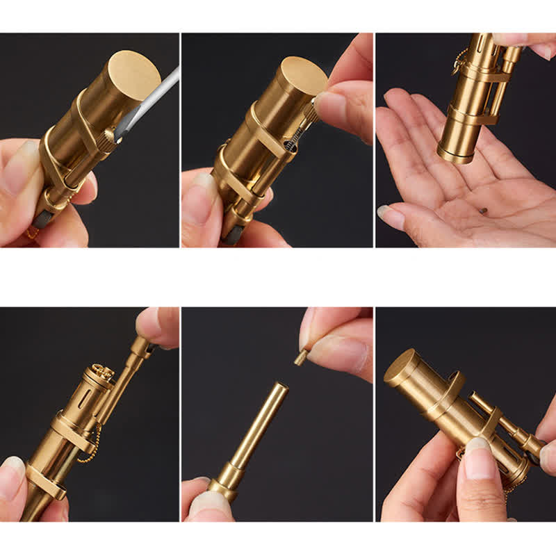 Novelty Bamboo Shape Refillable Kerosene Lighter - image 6