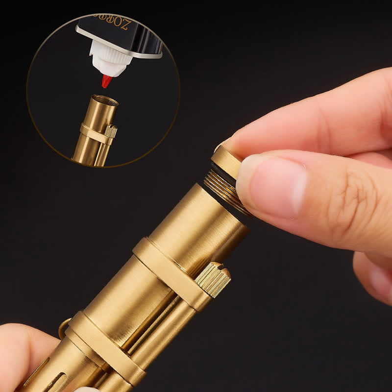 Novelty Bamboo Shape Refillable Kerosene Lighter - image 5