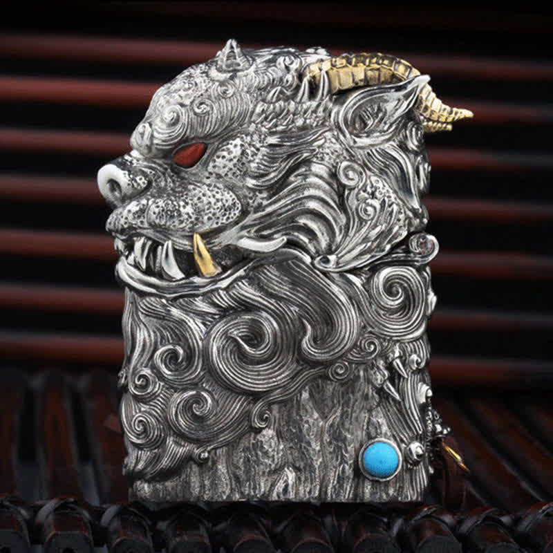 Mythical Dragon Beast Refillable Kerosene Lighter - image 4