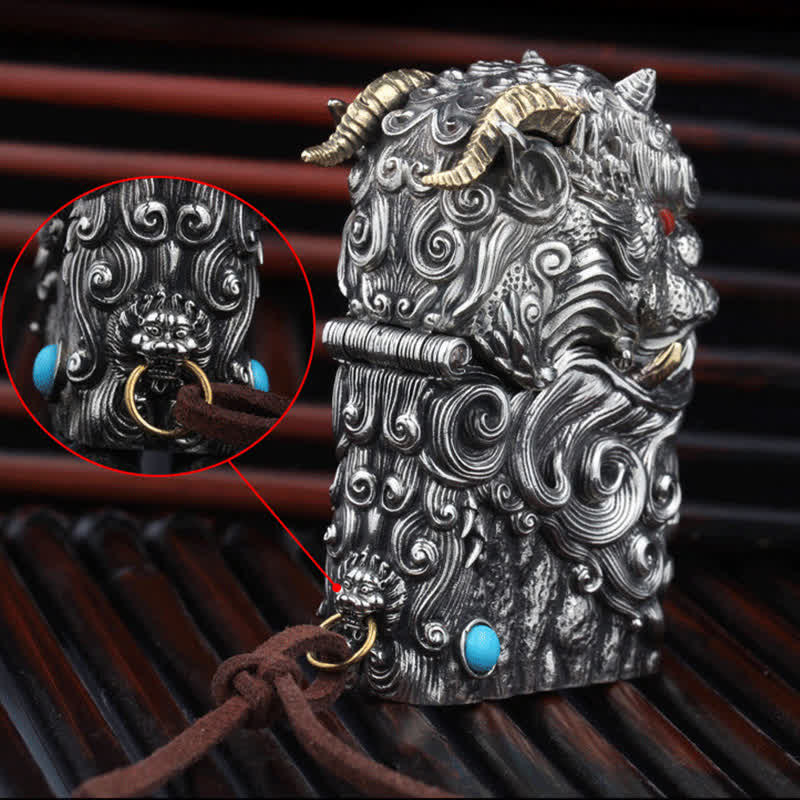 Mythical Dragon Beast Refillable Kerosene Lighter - image 3