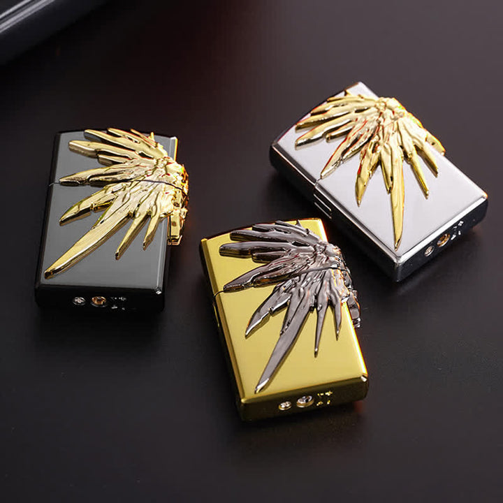 Three Sides 3D Wings Relief Refillable Butane Lighter - image 3