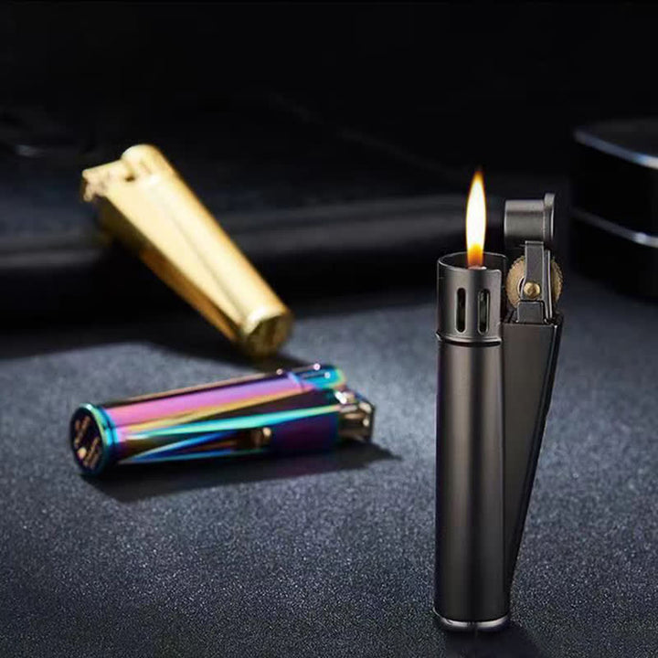 Chic Simple Cylindrical Refillable Kerosene Lighter - image 8