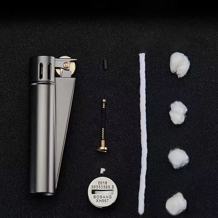 Chic Simple Cylindrical Refillable Kerosene Lighter - image 7
