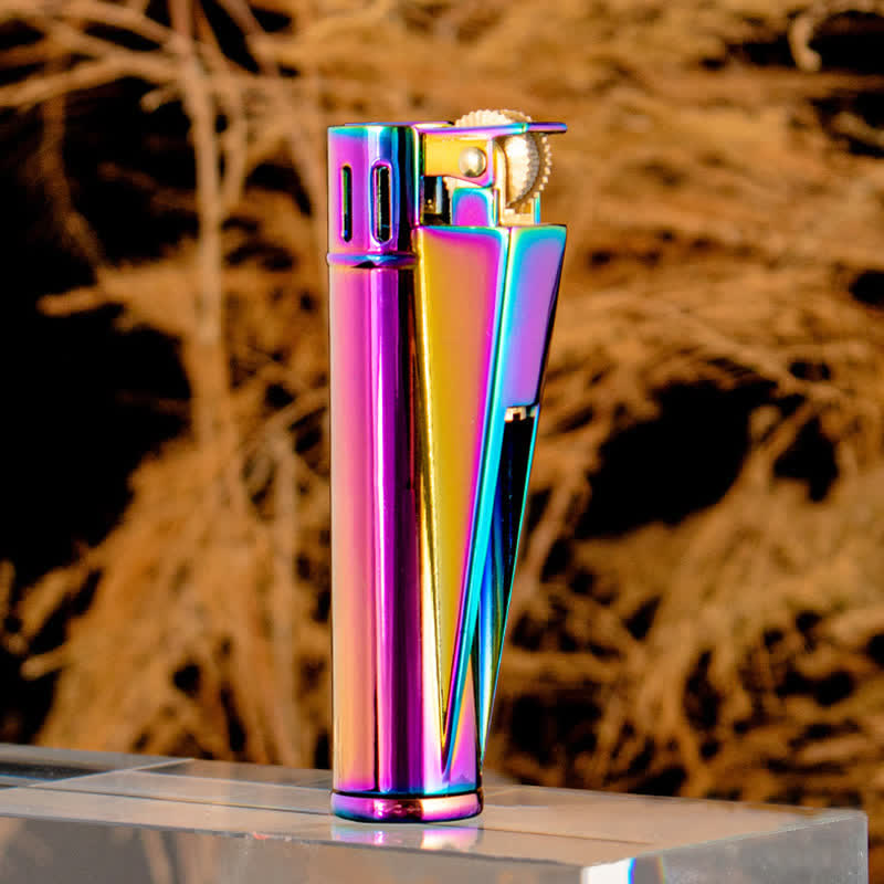 Chic Simple Cylindrical Refillable Kerosene Lighter - Colored - image 12