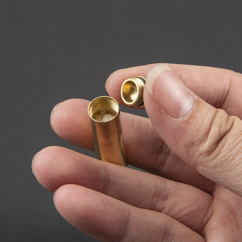 Mini Gold Long Stick Cigarette Shape Refillable Kerosene Lighter - image 3