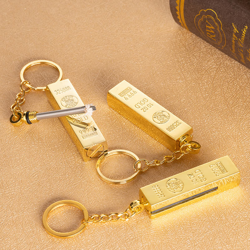 Gold Bar Dollar Matchstick Refillable Oil Lighter - image 6