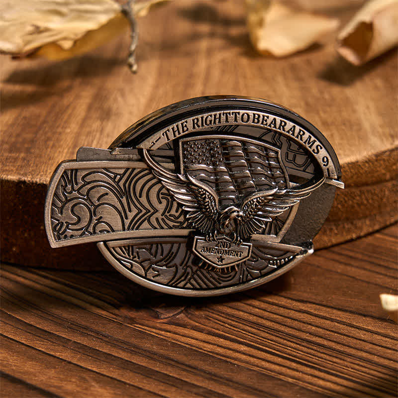 Eagle Flag DIY Hidden Knife Belt Buckle Longhorn Pendant Eagle Bolo Tie Bundle Set  - image 3
