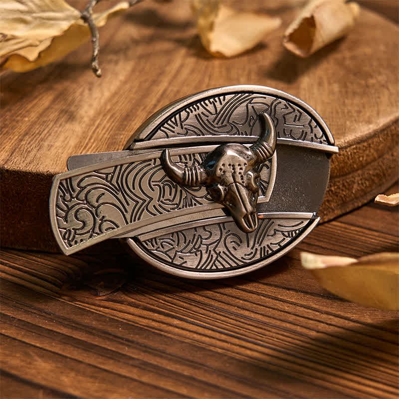 Longhorn Bull DIY Hidden Knife Belt Buckle Pendant Ring Bundle Set - image 3