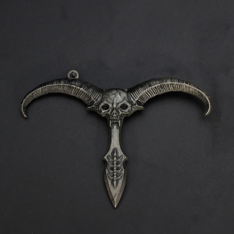Eagle Ghost Sting Unpacking Cutter Blade Keychain - Ghost - Antique Silver - image 4