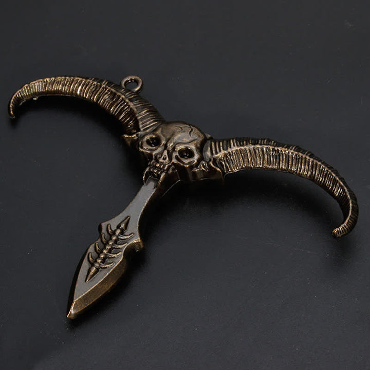 Eagle Ghost Sting Unpacking Cutter Blade Keychain - Ghost - Antique Bronze - image 0