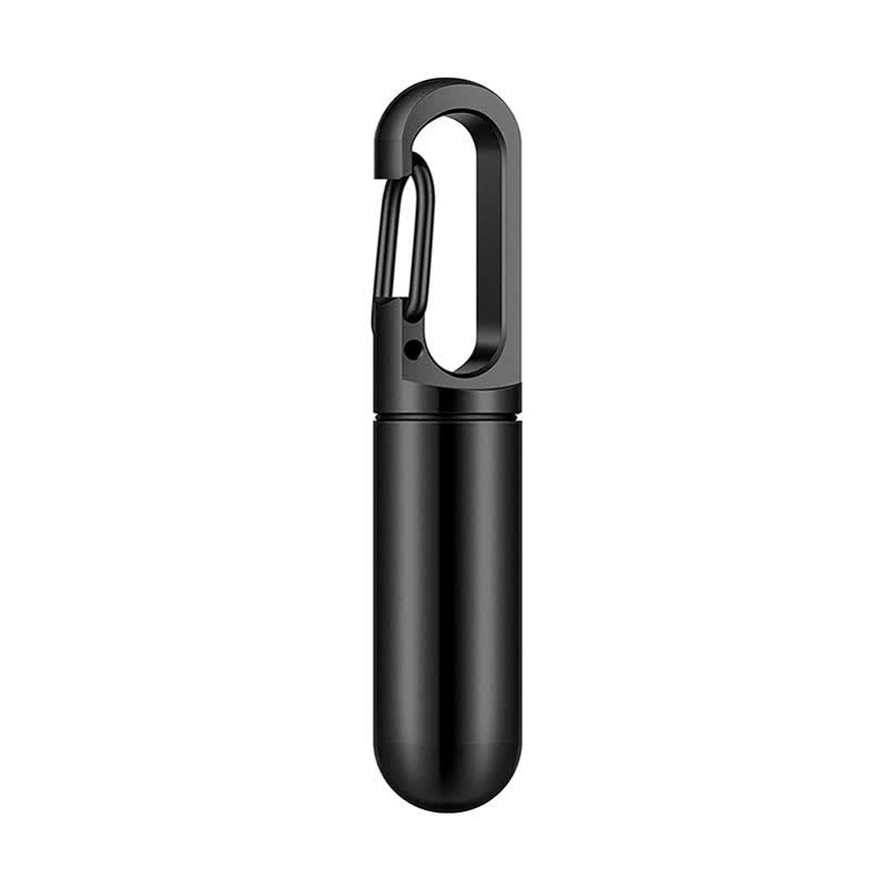 Small Portable Pill Organizer Keychain - Style #1 / Black - image 9