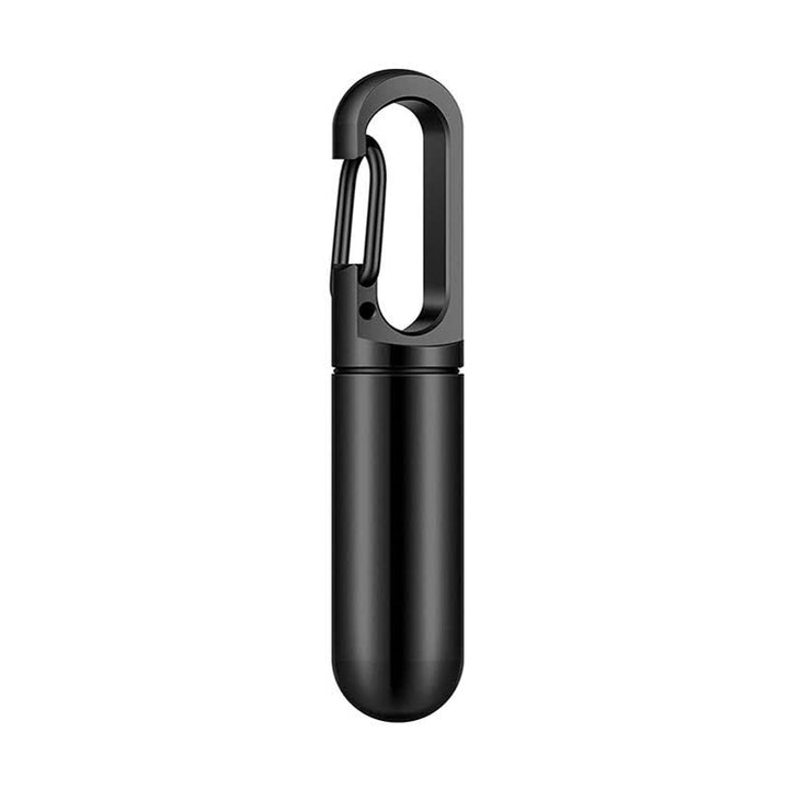 Small Portable Pill Organizer Keychain - Style #1 / Black - image 9