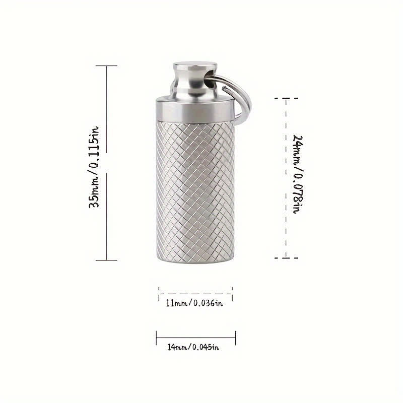 Small Portable Pill Organizer Keychain - Style #5 - image 13