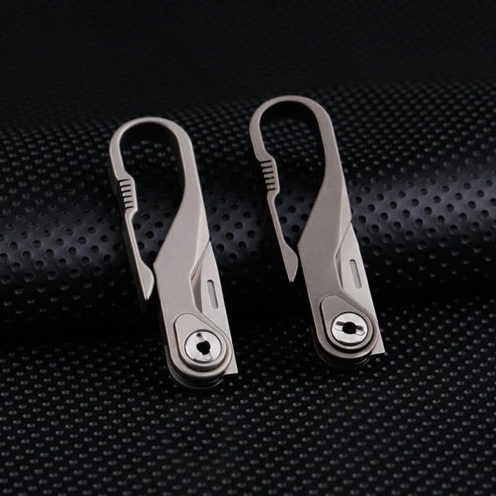 Titanium Mini Folding Knife Box Cutter Keychain - image 5