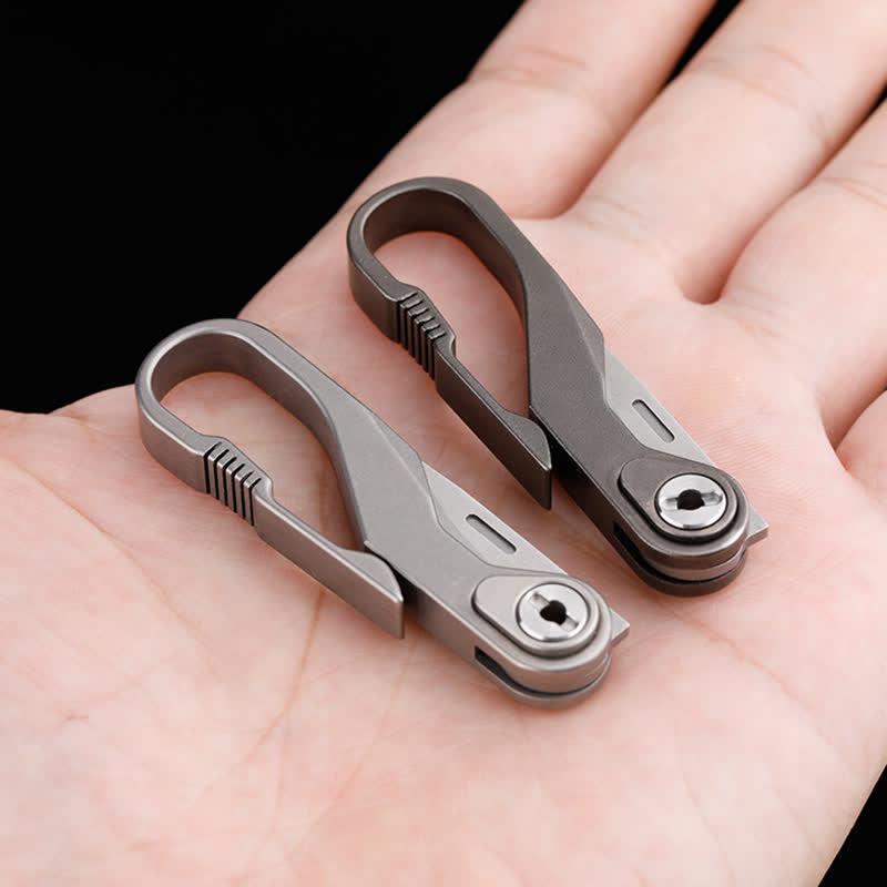 Titanium Mini Folding Knife Box Cutter Keychain - image 2