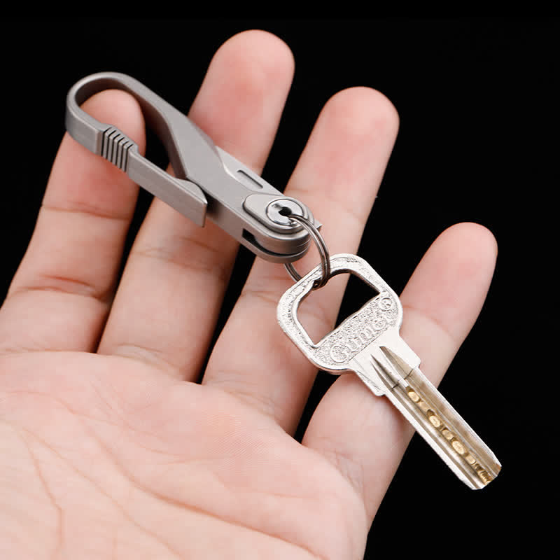 Titanium Mini Folding Knife Box Cutter Keychain - image 0