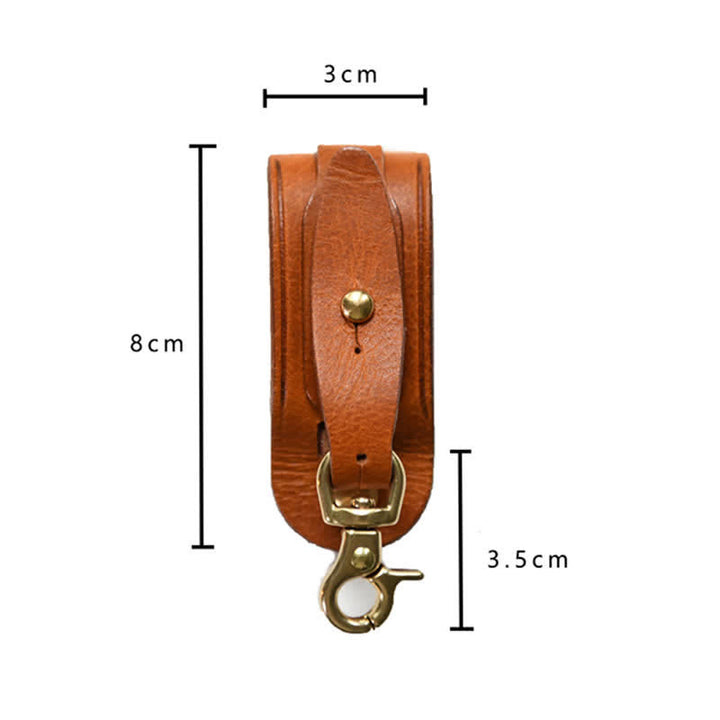 Handmade Belt Loop Key Hanging Holder Leather Keychain - image 11