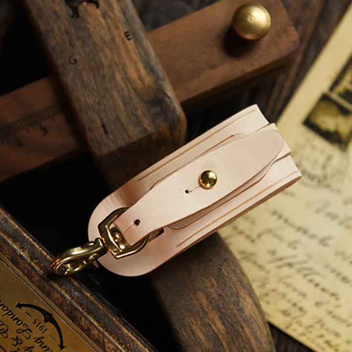 Handmade Belt Loop Key Hanging Holder Leather Keychain - image 19