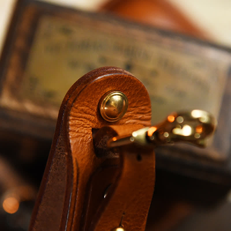 Handmade Belt Loop Key Hanging Holder Leather Keychain - image 5