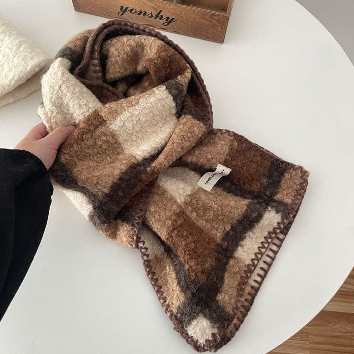 Unisex Winter Accessories Ultra Flush Plaid Scarf - Style #4 - image 12