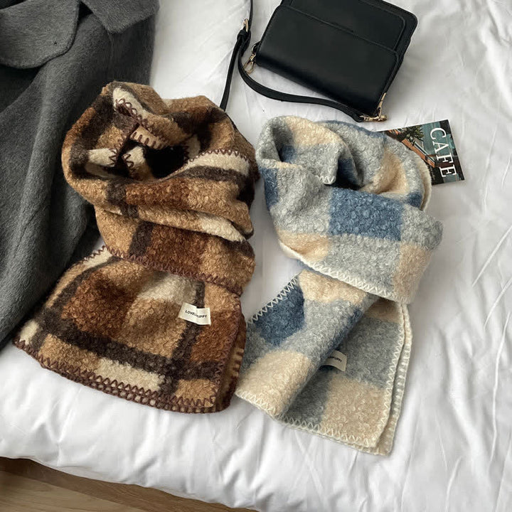 Unisex Winter Accessories Ultra Flush Plaid Scarf - image 4