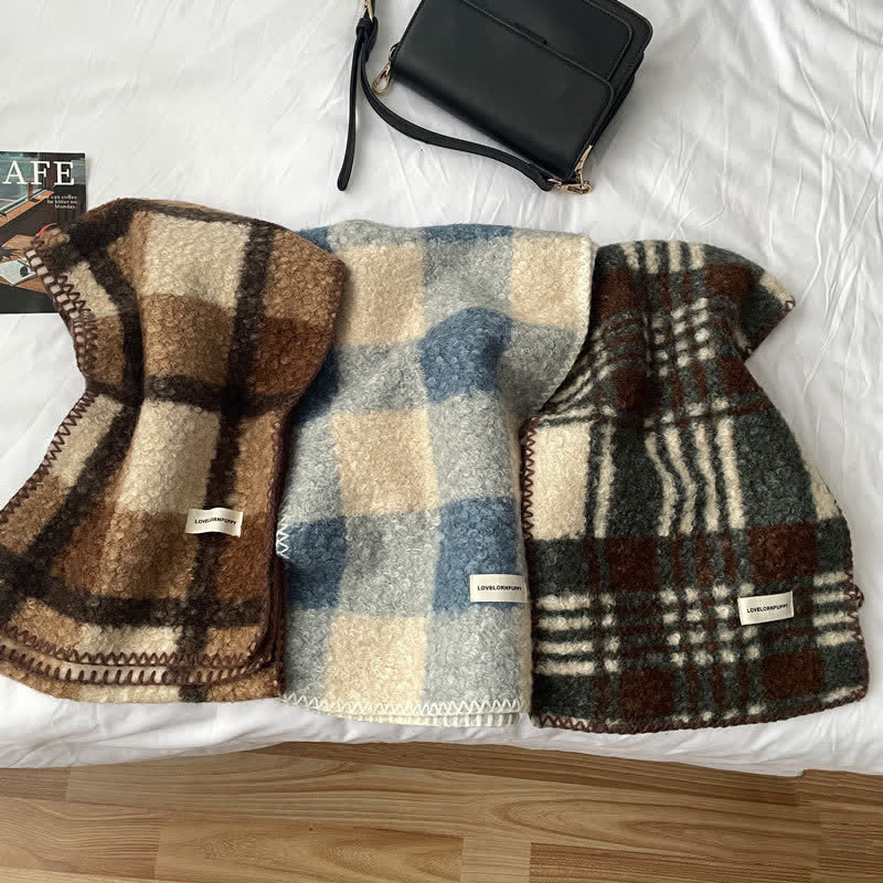 Unisex Winter Accessories Ultra Flush Plaid Scarf - image 6