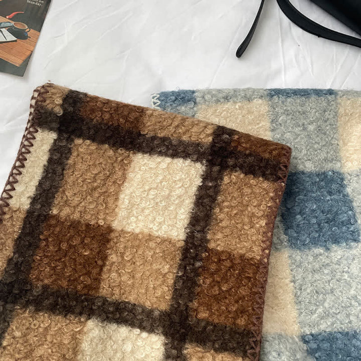Unisex Winter Accessories Ultra Flush Plaid Scarf - image 5