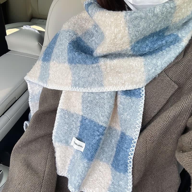 Unisex Winter Accessories Ultra Flush Plaid Scarf - image 3