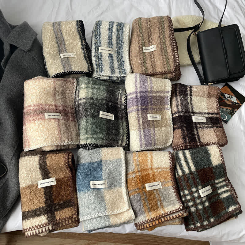 Unisex Winter Accessories Ultra Flush Plaid Scarf - image 7