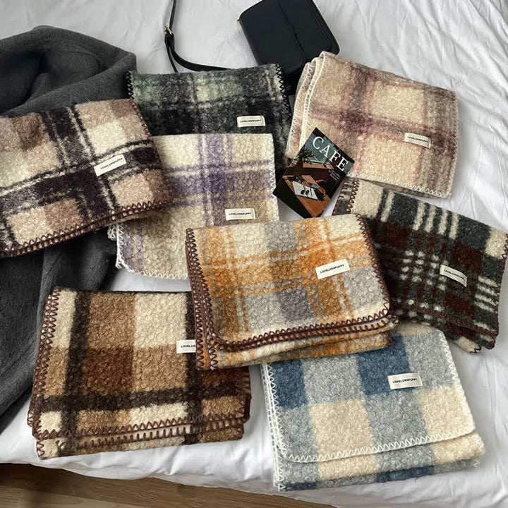 Unisex Winter Accessories Ultra Flush Plaid Scarf - image 1