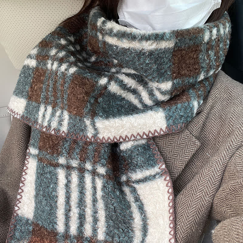 Unisex Winter Accessories Ultra Flush Plaid Scarf - image 16