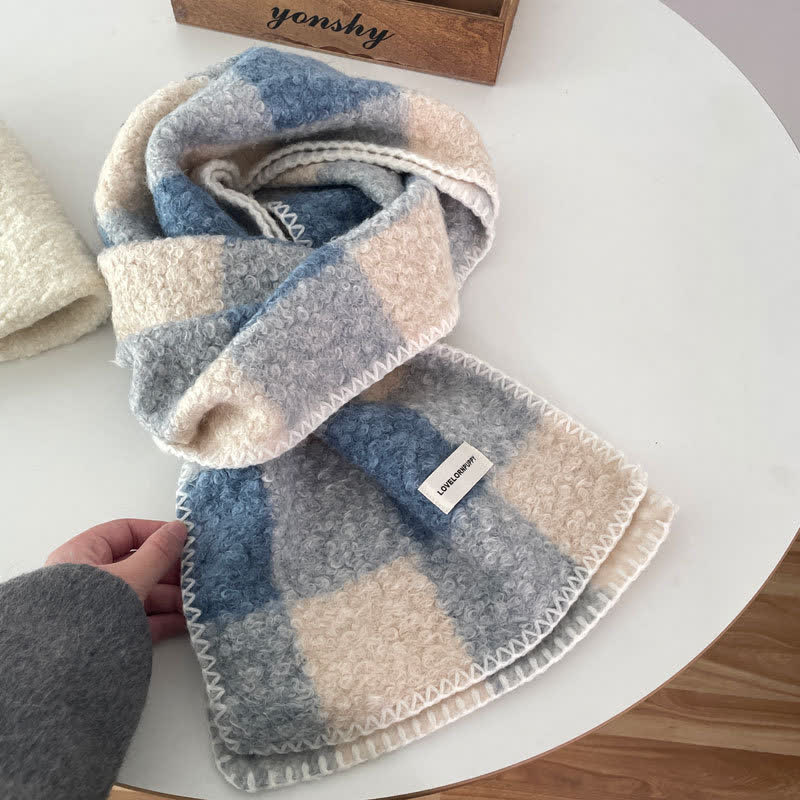 Unisex Winter Accessories Ultra Flush Plaid Scarf - Style #1 - image 2