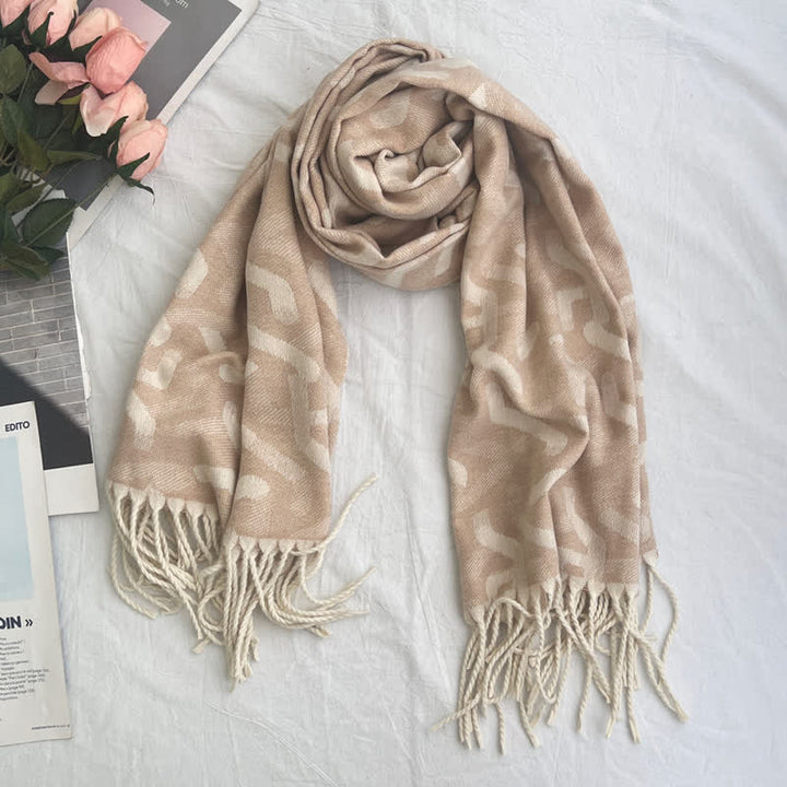 Unisex Geometric Abstract Rustic Pattern Jacquard Scarf - Style #20 - image 26