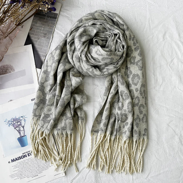 Unisex Geometric Abstract Rustic Pattern Jacquard Scarf - Style #15 - image 20