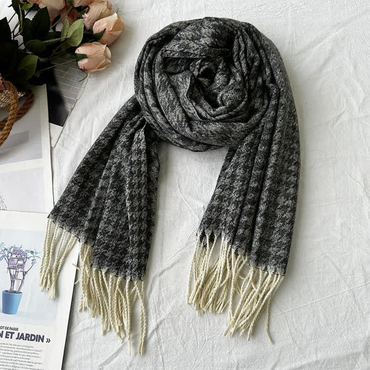 Unisex Geometric Abstract Rustic Pattern Jacquard Scarf - Style #12 - image 16