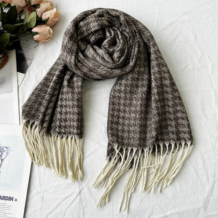 Unisex Geometric Abstract Rustic Pattern Jacquard Scarf - Style #11 - image 15