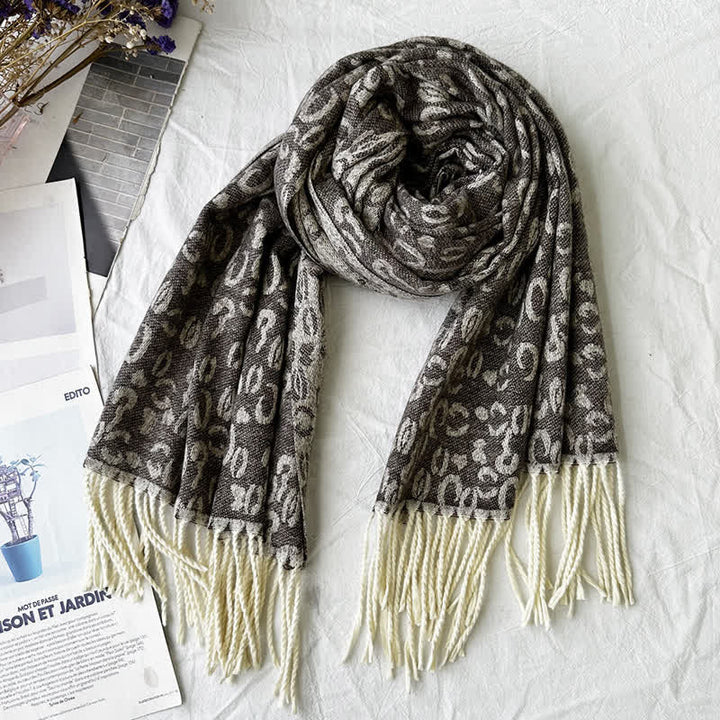 Unisex Geometric Abstract Rustic Pattern Jacquard Scarf - Style #14 - image 19