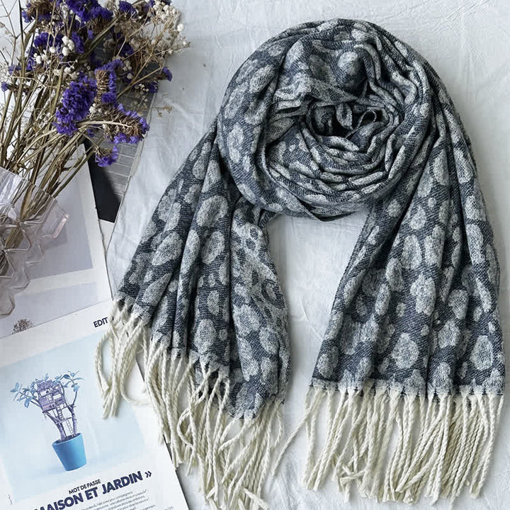 Unisex Geometric Abstract Rustic Pattern Jacquard Scarf - Style #16 - image 21