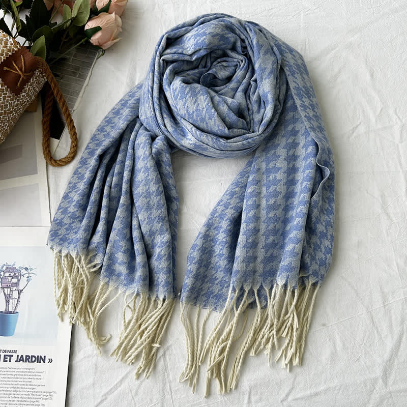 Unisex Geometric Abstract Rustic Pattern Jacquard Scarf - Style #8 - image 12