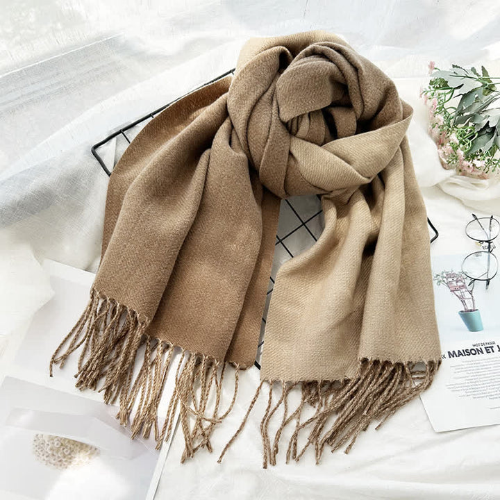Unisex Double-Sided Two-Color Fashion Scarf - image 0